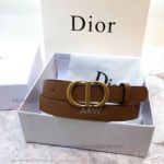 AAA Replica Dior Coffee Leather Belt Price 
